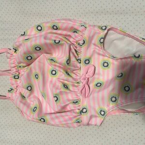 Target Pink Striped Kids Swim One Piece